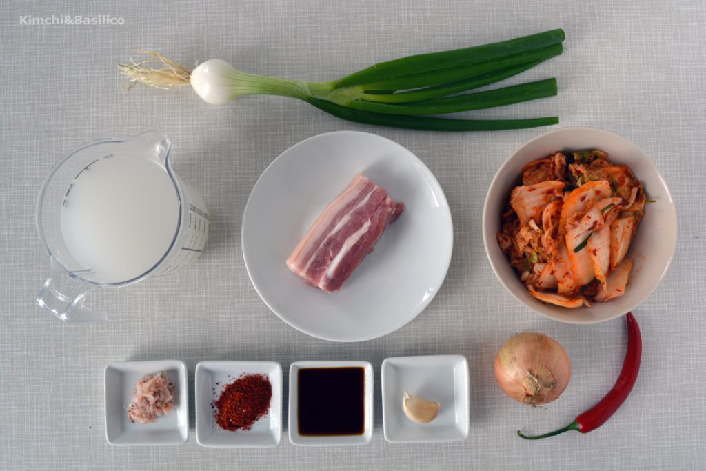 kimchijjigae ingredienti