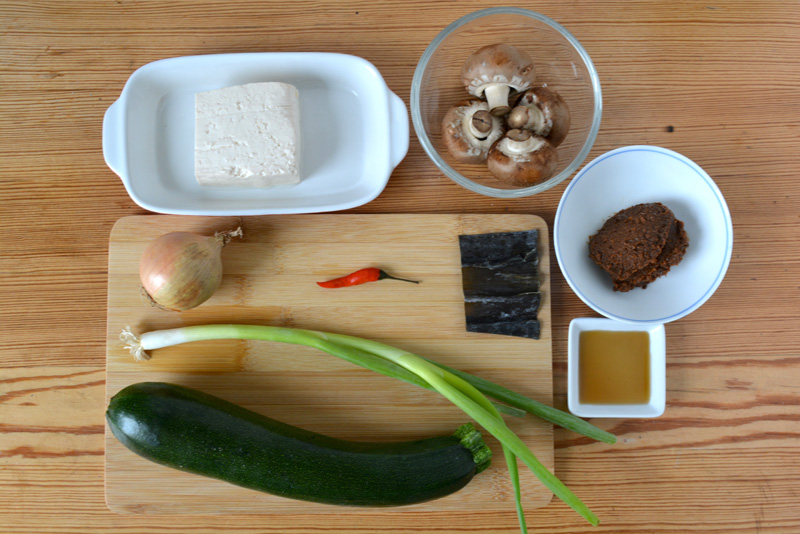 dwenjang jjigae ingredients