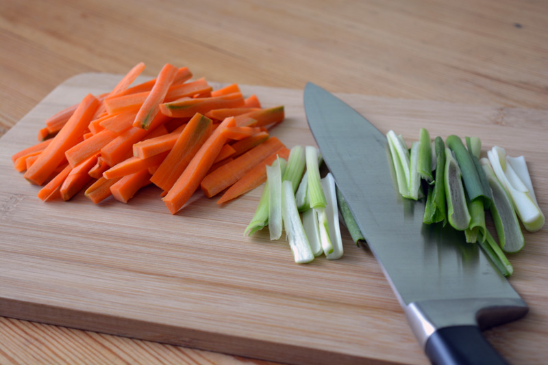 bulgogi carrots onion sliced