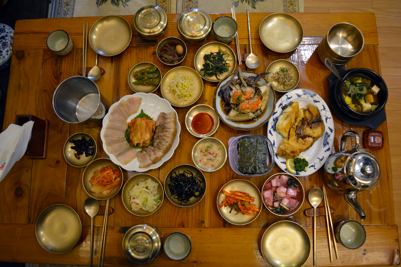 marinated crab plus banchan