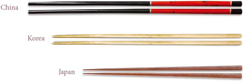 Los palillos coreanos, japoneses y chinos: la misma función pero diferente  diseño 