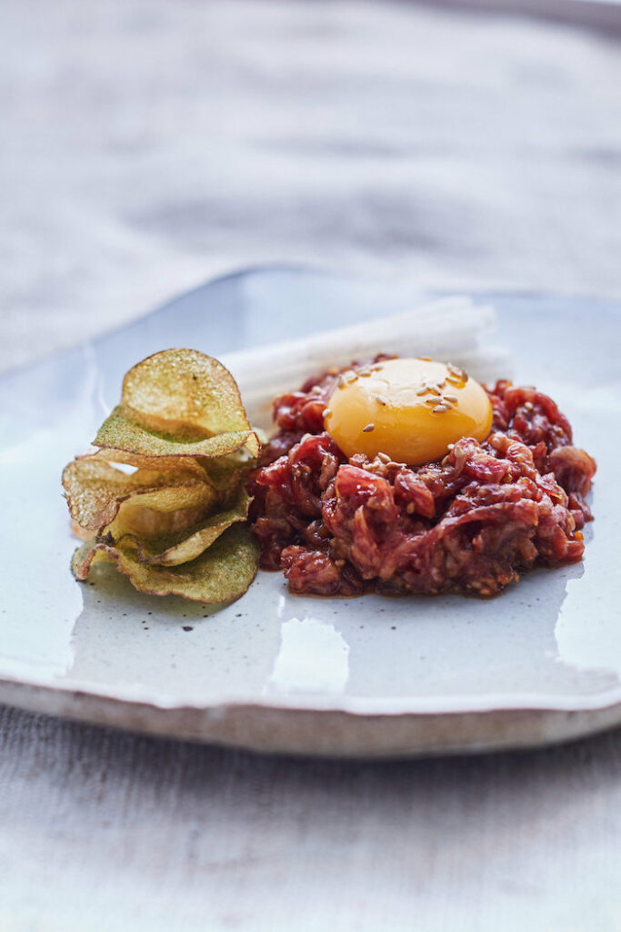 Taste of seoul beef tartare